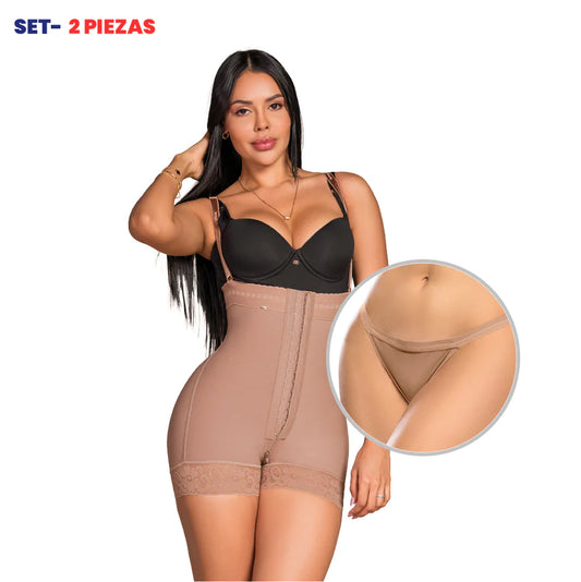 Set Bella Efecto Inolvidable 7137 + Tanga Invisible
